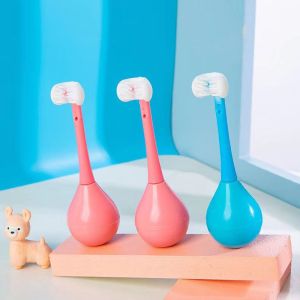 HARMU Mềm Làm Sạch sâu Du lịch Đồ chơi Vệ Sinh Răng miệng Silicone Bàn Chải Trẻ em Tuổi 2-12 Bàn Chải đánh răng Ba  Bàn Chải Đánh Răng Chăm Sóc răng miệng Bàn Chải Trẻ em của Bàn Chải Đánh Răng