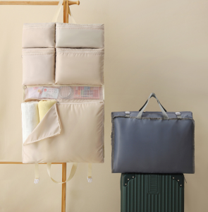 With 6 Pockets Portable Large CapacityLuggage travel Hanging clothes  Storage Organizer bag
