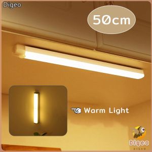 Digeo Led Light Strip for Wardrobe Cabinet Study Lamp Motion Sensor Night Light Wireless Magnetic USB Rechargeable