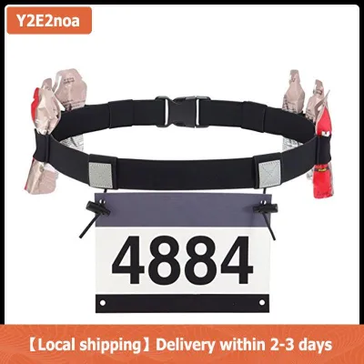 【Local shipping】 Outdoor Running Race Number Belt Waist Pack Bib Holder For Triathlon Marathon Cycling Fitness Sport Accessories