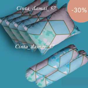 promo sarung bantal dan guling murah dewasa bahan katun polymicro lembut adem untuk tidur motif polos karakter anak