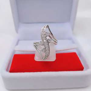 Cincin Silver Wanita Aksesoris Fashion Awet Tahan Lama Anti Karat Cocok Untuk Harian G9-3A