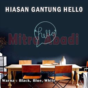 Hiasan Dinding / Gantung Dekorasi Tulisan HELLO DEKORATIVE