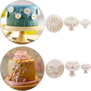 33Pcs Fondant Cutter Kit Plunger Flower Embosser Mold DIY Cake Decorating Tool Cookie Pastry Baking Accessories Acuan