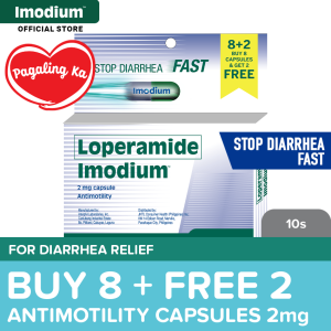 Imodium 2mg (8+2 FREE) : for diarrhea relief stop diarrhea fast