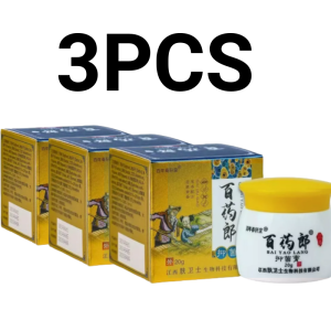 3pcs 100% original Baiyaolang Ointment Skin Cream Psoriasis Eczema Ointment Treatment Skin Itching Anti-Itch Ointment Herbal Skin Safe Antibacterial Itching INHIBIT THE GROWTH OF FUNGIMOISTURIZE SKIN