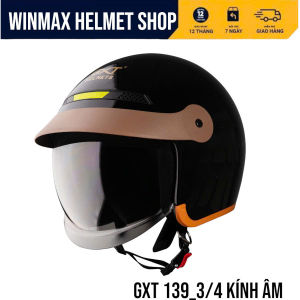 Mũ Bảo Hiểm GXT Helmet 3/4 Đâu GXT-139 Mũ BH Xe Máy Kính Âm Thương Hiệu GXT HELMET BH 12 Tháng
