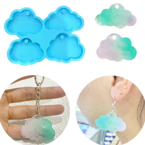 Đúc khuôn mẫu Mặt Dây Silicone khuôn nhựa đám mây nhựa Epoxy đúc khuôn mẫu cho bông tai vòng cổ Keychain làm