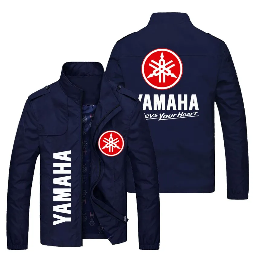 Yamaha Motorcycle Jacket Yamaha Logo Print Men's Jacket Casual