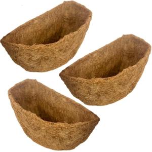 Organic Coconut Fiber Basket Flower Pot With Air Permeability Decorative Solution For Balcony Terrace Gardening
