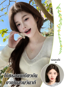 วิกผมถักเปียดาราหญิง 2 สัญญาณ สายรัด เปียแกล้วบิด วิกผม