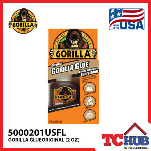 Gorilla Original Glue - 100% Waterproof/3X Expansion for Incredible Strength/Temperature Resistant/Paintable Indoor & Outdoor Craft and Repair (2Oz)