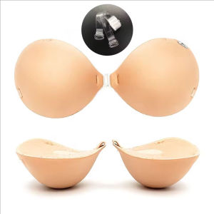 5Cm Dày Áo ngực tàng hình Dày Ngực Sticker ngực dạng xì hơi Hiển Thị Lớn Silicone Vú Sticker Cho Đám Cưới Cô Dâu Ăn Mặc