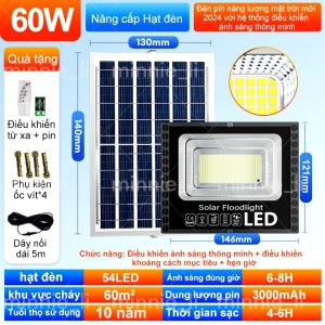 YESQ Đèn Led Năng Lượng Mặt Trời Siêu Sáng Chống Nước Tiết Kiệm Điện Năng 1000w LED THẮNG TRANG