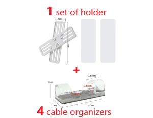 360 Degree Rotating Power Strip Holder Self Adhesive Wall Mounted Socket Patch Plug Rack Panel Socket Patch Plug Holder Organizer Storage Socket Panel Wall Fixer