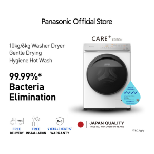 Panasonic Care+ Edition 10kg/6kg Front Load Washer Dryer NA-S106FC1WS