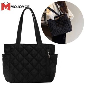 Mojoyce hợp thời trang Túi đeo vai nữ với kim cương hoa tiết may chần và dây đeo điều chỉnh được cho hàng ngày và du lịch sử dụng