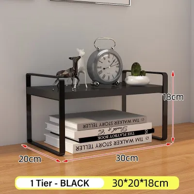 LALA Desktop Rack Tabletop Organiser Magazine Document Multi-layer Shelf Storage Rack Makeup Organizer bookshelf Desk Rak Desktop Bookshelf 桌面置物架