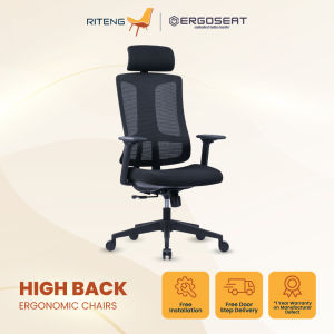 SG🥇Ready Stock🥇🥇 356A C-curved High back Ergonomic Office Chair - Free Installation + Delivery - Free Installation🛠️ Free Delivery🚚