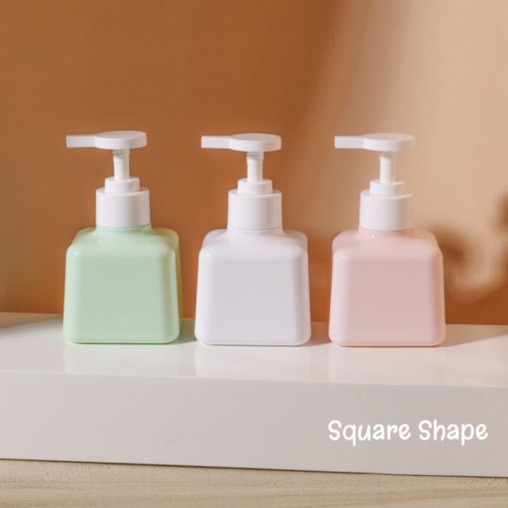 200ml Elegant Lotion Dispenser Reusable Pump Bottles Pure Colored PETG