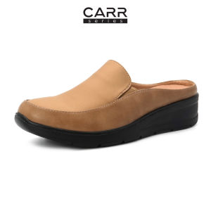 Perrieri x Carr Series Women Premium Comfortable Mules 3.5cm 73171 (Black/Khaki)