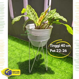 Standing Pot model V Tinggi 40 cm untuk pot 22 24 sampai 26