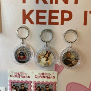 Custom Image Round Keychain | Cheap Round Photo Keychain | Wedding Graduation Door Gift | Cute Memory