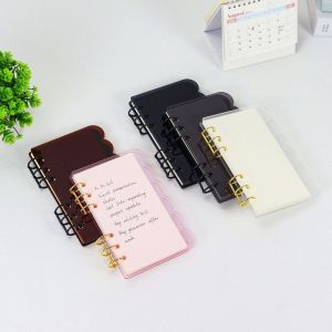 UNDATA A6 Binder Notebook Set Petal Edge Acrylic Cover Detachable DIY Journal Planner Durable Blank Refill Paper Loose-leaf Notebook Scrapbooking/Daily Notes