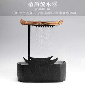Water Fountain Indoor Feng Shui Home Decoration Items Water Fountain New Chinese Style Feng Shui Living Room Small Humidifier Water Fountain Indoor Feng Shui Desktop Home Decoration Items