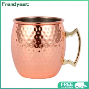[Return within 7 days]Moscow Mule Copper Mug Metal Cup Stainless Steel Beer Wine Coffee Drinkware