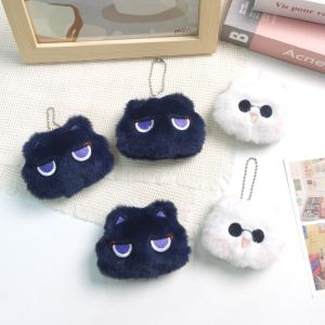 Anime Hot Anime Gojo Satoru Cat Plush Cute Embroidery Plush Key Chain Stuffed Animals Doll Pendant Cartoon Toy Gift for Kid