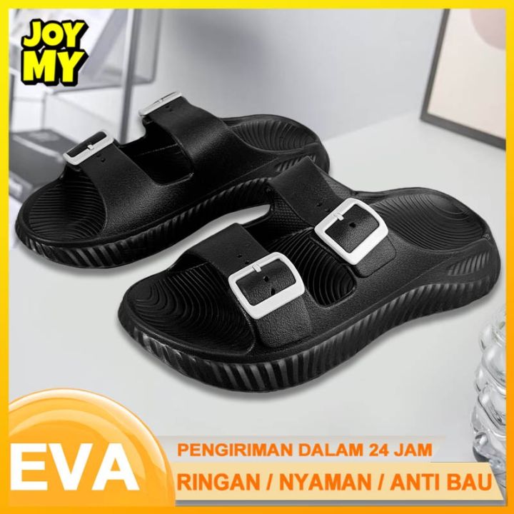 Joymy Sandal Pria Karet Empuk Strap Terbaru Premium Kekinian Sepatu Sendal Selop Pria Gunung