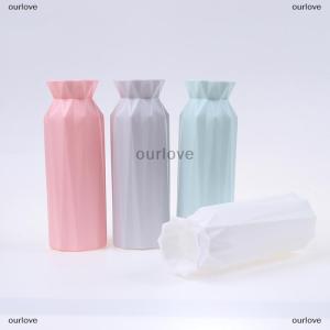 [COD] ourlove Plastic Flower Vase Creative Nordic Decoration Home Imitation Vase