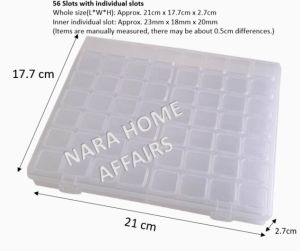 [SG Ready Stock] Multi-compartment parts and accessories bead box transparent plastic storage box