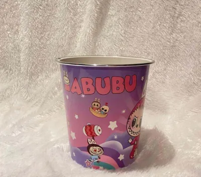 (A001) (ISI 1 PCS) KERANJANG BULAT PLASTIK MURAH WADAH GOODYBAG SOUVENIR SNACK ULANG TAHUN MOTIF CEWEK