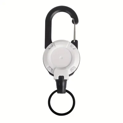 Outdoor Backpack Easy Pull Wire Rope Buckle Key Storabge Ring Belt Buckle Retractable Rope Carabiner Durable
