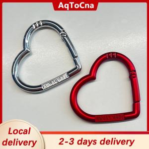 [COD] AqToCna Ship within 24 hours Love Heart Letter Carabiner Keychain Portable DIY Open Metal Buckle Connecting Hooks Accessories