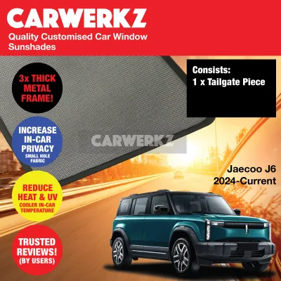 CERTIFIED ORIGINAL Dr Shadez DARKtech Jaecoo J6 2024-Current 1st Generation China EV Customised Car Window Magnetic Sunshades