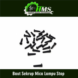 Baut Sekrup Mica Lampu Stop (Harga Per 25 PC) - Baud Mika Kaca Stop Lampu Astrea Grand Jupiter Vega