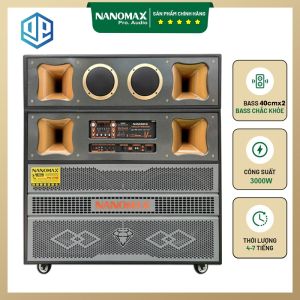 Loa Kéo Công Suất Lớn NANOMAX PRO 218G - Bass Đôi 50cm Âm Thanh Sức Mạnh 3000W - Đại Phát Vĩnh Lộc