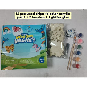 SG Stock Glow In The Dark Wooden Painting Kit for Kids - Arts and Crafts Kit Creative Activity Toys Art Kits Birthday Gifts