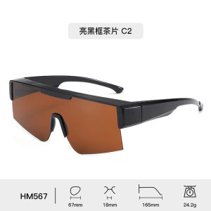 AU Kính đi xe đạp có thể được đeo chồng lên kính cận. tr Kính râm phân cực nam chống nắng nữ chống tia UV kính râm đeo ngoài