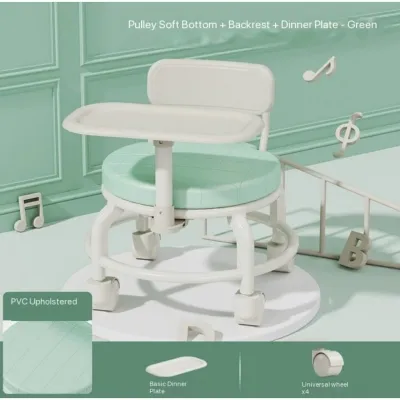 Dining Chair Baby Booster Seat Kids Dining Table Folding Baby High Chair Adjustable Highchair