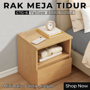 Meja Nakas 3 Laci S Minimalis Meja Sisi Ranjang Kayu - Meja Sudut Side Table Kamar Tidur Ruang Tamu