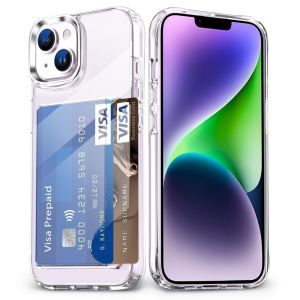 [SG] Phone Case for iPhone Air / 17 Pro Max / 17 / 17 Pro / 15 Pro Max / 15 Pro / 15 Plus / 15 - Reinforced Corner TPU Bumper + Anti-Yellow Crystal Clear Hard Back WITH Card Slot Cover Casing