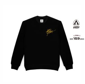 Aerostreet Crewneck Torres Hitam Sweater Sweatshirt BAAAA