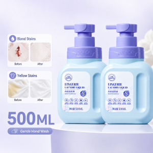 BOFON Cloud Intimate Wear Detergent | Gentle Yet Powerful Formula for Delicates | Antibacterial + Period Stain & Yellowing Removal | Hypoallergenic & Baby-Safe | 500ml*2Bottle