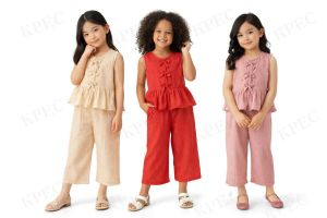 DD BKK Sleeveless Ribbonn Top and Pants  Girl Set Terno Coordinates   - timeless piece - casual office or party - classic piece - super kapal ng tela - hindi kayo magsisi - our aim is to produce quality clothes - premium fabric - excellent quality -  fa