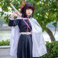 Demon Slayer Kanao Costume for kids Anime Demon Slayer Cosplay Tsuyuri Kanao Kimetsu no Yaiba Full set Clothes. 