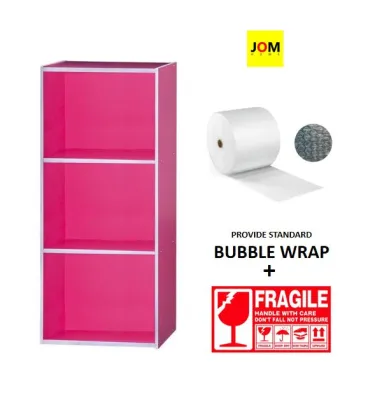 [JH] 3 Tier Storage Shelf Utility Rack - Magneta Pink